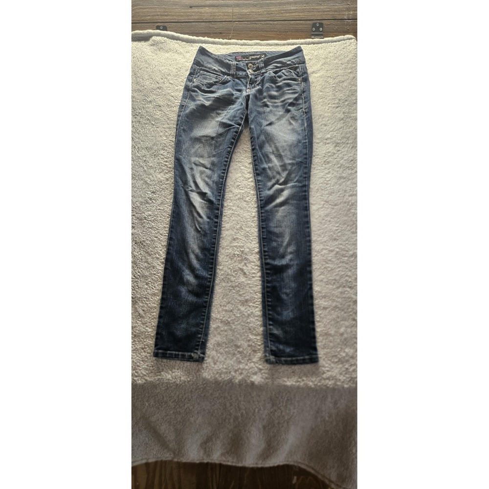 Grane Skinny Jeans 0 Medium Wash Blue Denim Stretch Slim Solid 5-Pocket Women's